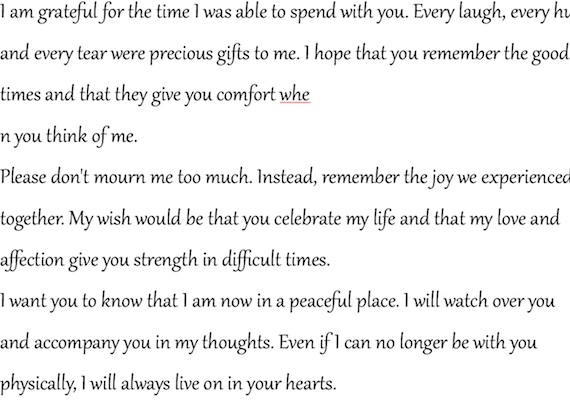 How do i write a text